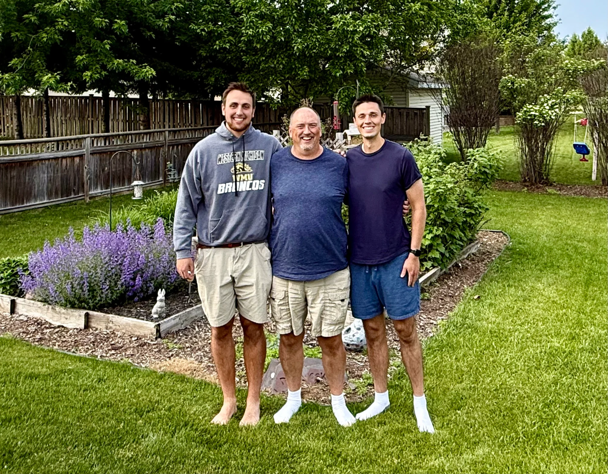 John with sons Alexander and Calvin